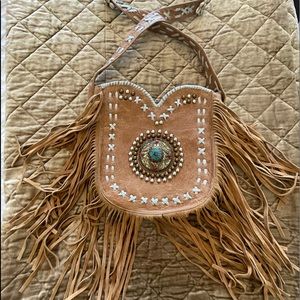 Leather Fringe Purse